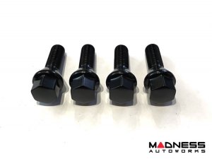 Dodge Dart Lug Bolt Set - Set of 20 - M12x1.25 - 60° Cone Seat - Black